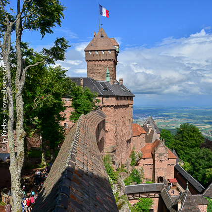 Das Schloss Haut-Knigsbourg ist die meistbesuchte Burg im Elsass