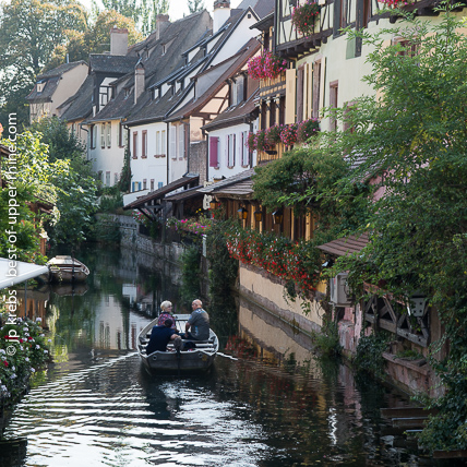 In the Little Venice (Petite Venise) historical quarter of Colmar.